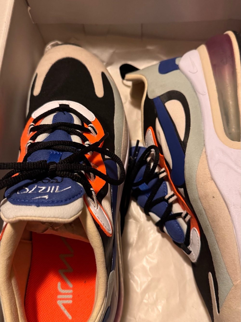Nike Women's Air Max Sneakers - Blue/Orange/Black/Cream